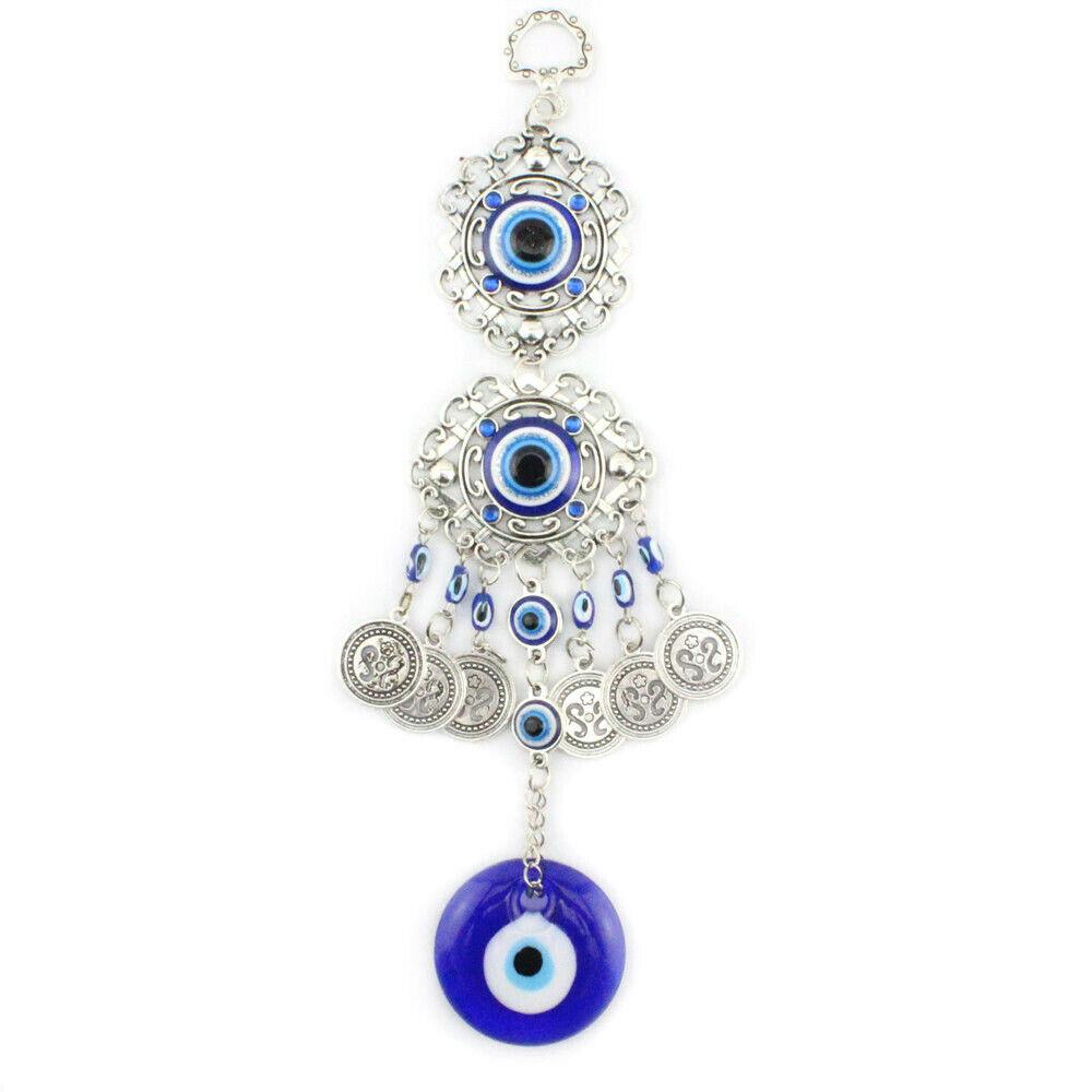 4 stuks boze oog charme opknoping hanger auto ornament, Turks glas boze oog decor amulet geluk en bescherming voor auto, huis en kantoor decor cadeau