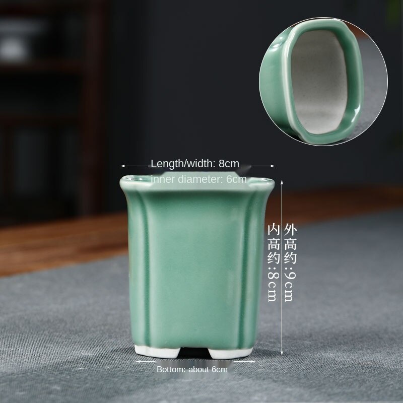 New Arrival domowe doniczki ceramiczne stół Bonsai zielone sukulenty doniczki pulpit dekoracyjne do ogrodu LB552: color7