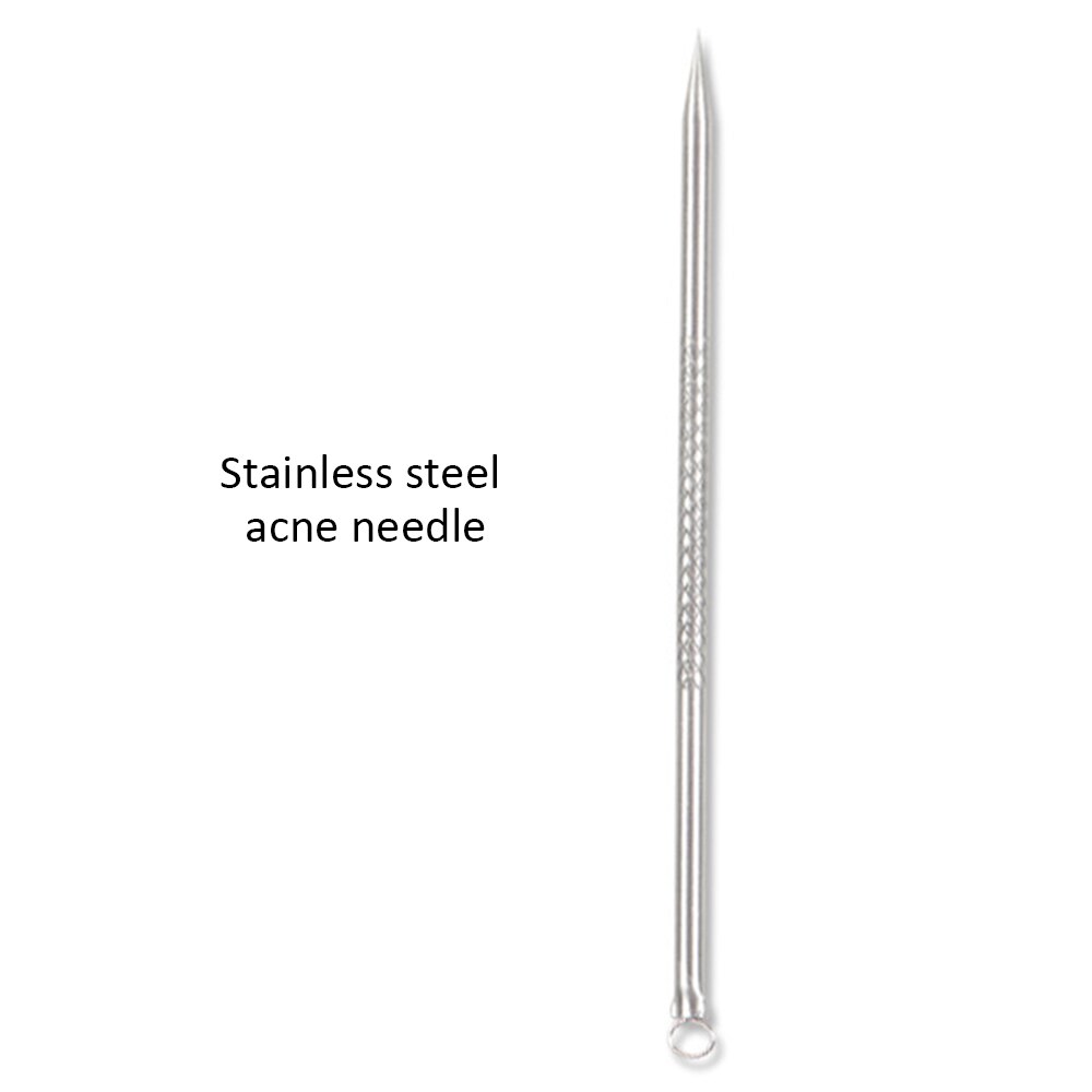 Blackhead Pimple Acne Remover Tool Spoon for Face Cleaning Skin Care Acne Tweezers Comedone Blemish Extractor Needle: 04