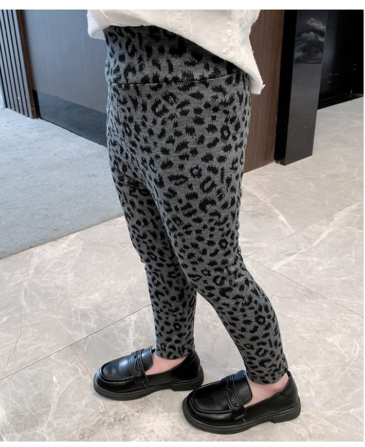 Klassieke Kinderen Leggings Voor Meisjes Luipaard Print
