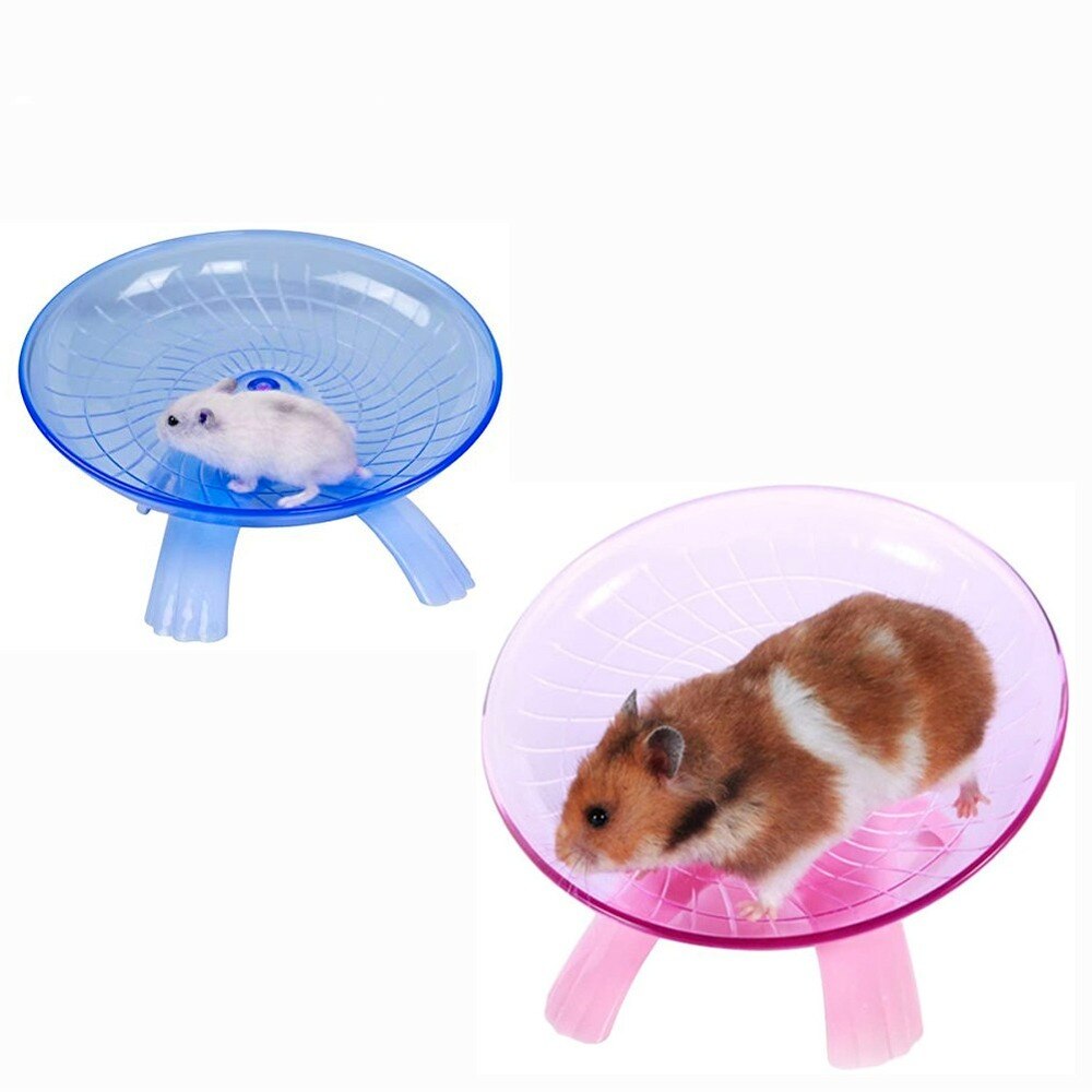 Huisdier Hamster Vliegende Schotel Oefening Eekhoorn Wiel Hamster Muis Running Disc Rat Speelgoed Kooi Kleine Dier Hamster Accessoires