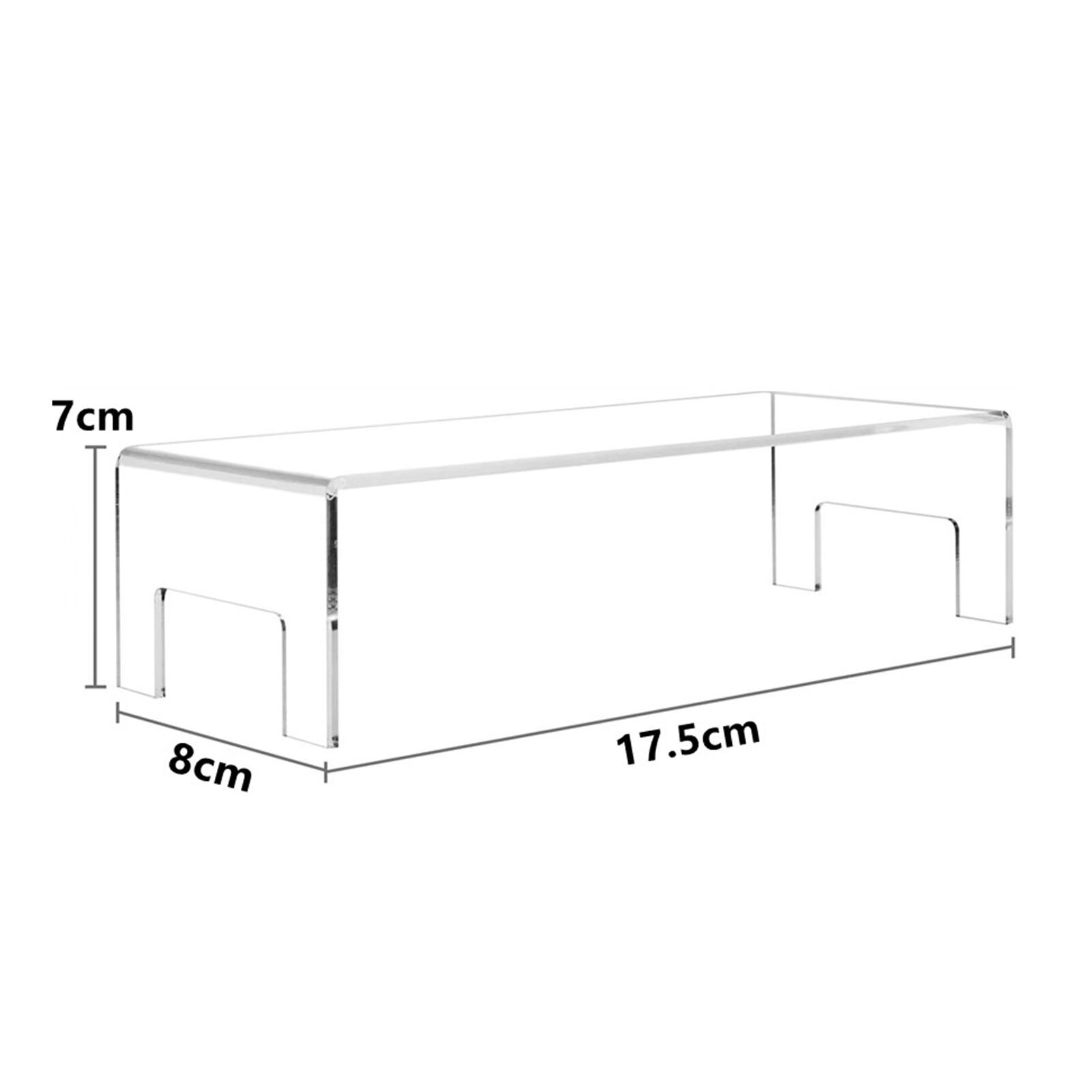 Acrylic Display Risers Acrylic Display Stand Anti-Corrosion Clear Showcase Display Shelf for Figure Collection