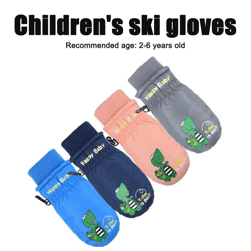 Wasserdicht Winddicht Warme freundlicher Ski Fäustlinge Finger Handschuhe freundlicher Ski Handschuhe Winter Kleinkind Schnee Handschuhe für Mädchen Jungen