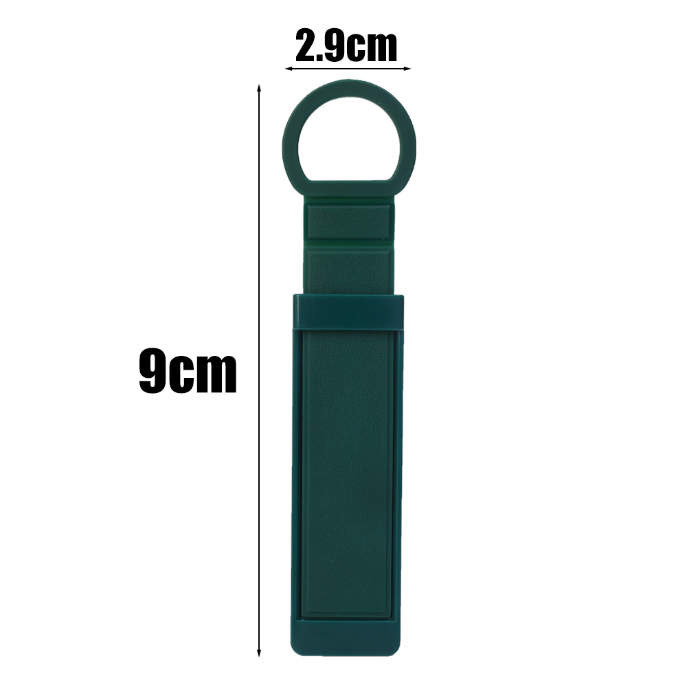 Support de doigt de bracelet universel, boucle Invisible, autocollant arrière de téléphone portable, support de bureau, poignée télescopique Push Pull: green
