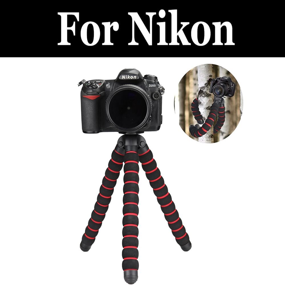 Support de trépied flexible poulpe Support Selfie Extensible Support de Montage Pour Nikon D3100 D3200 D3300 D3400 D3500 D4 D4s D5 D500