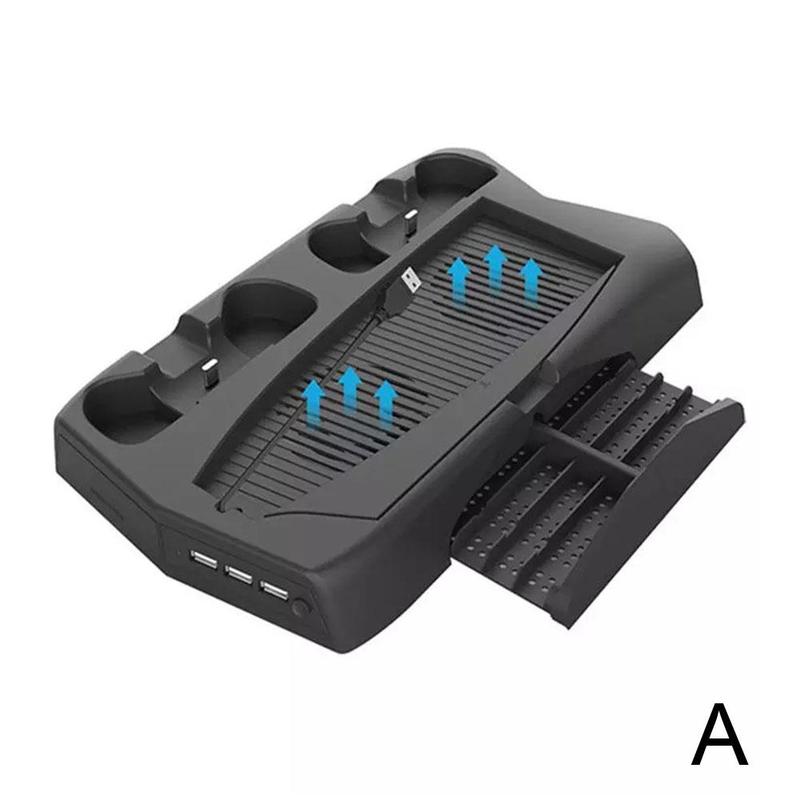 Base de carregamento para ps5 3 em 1, base de carregamento multifuncional para joystick: A