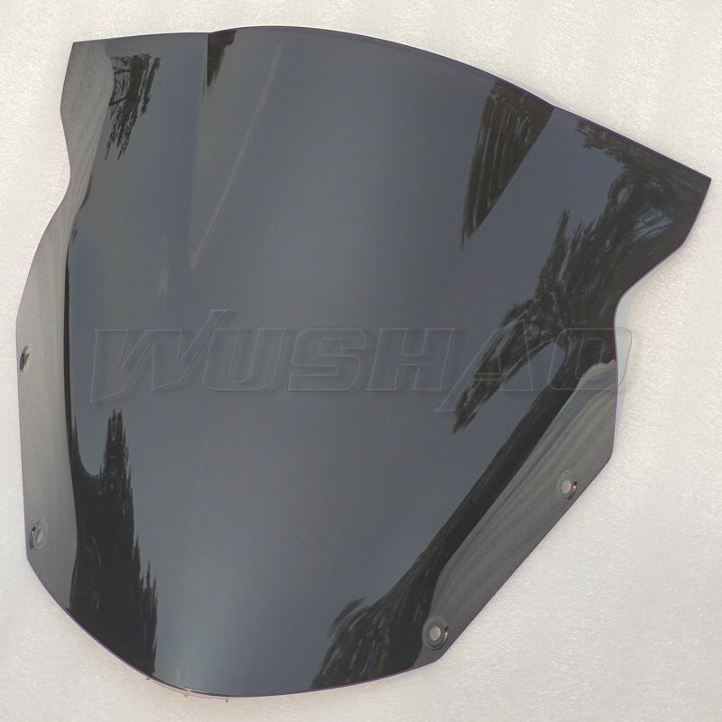 Pare-brise de moto en Iridium noir fumé pour Kawasaki Ninja R 650R ER6F EX650 C D, 650 ER-6F: Black