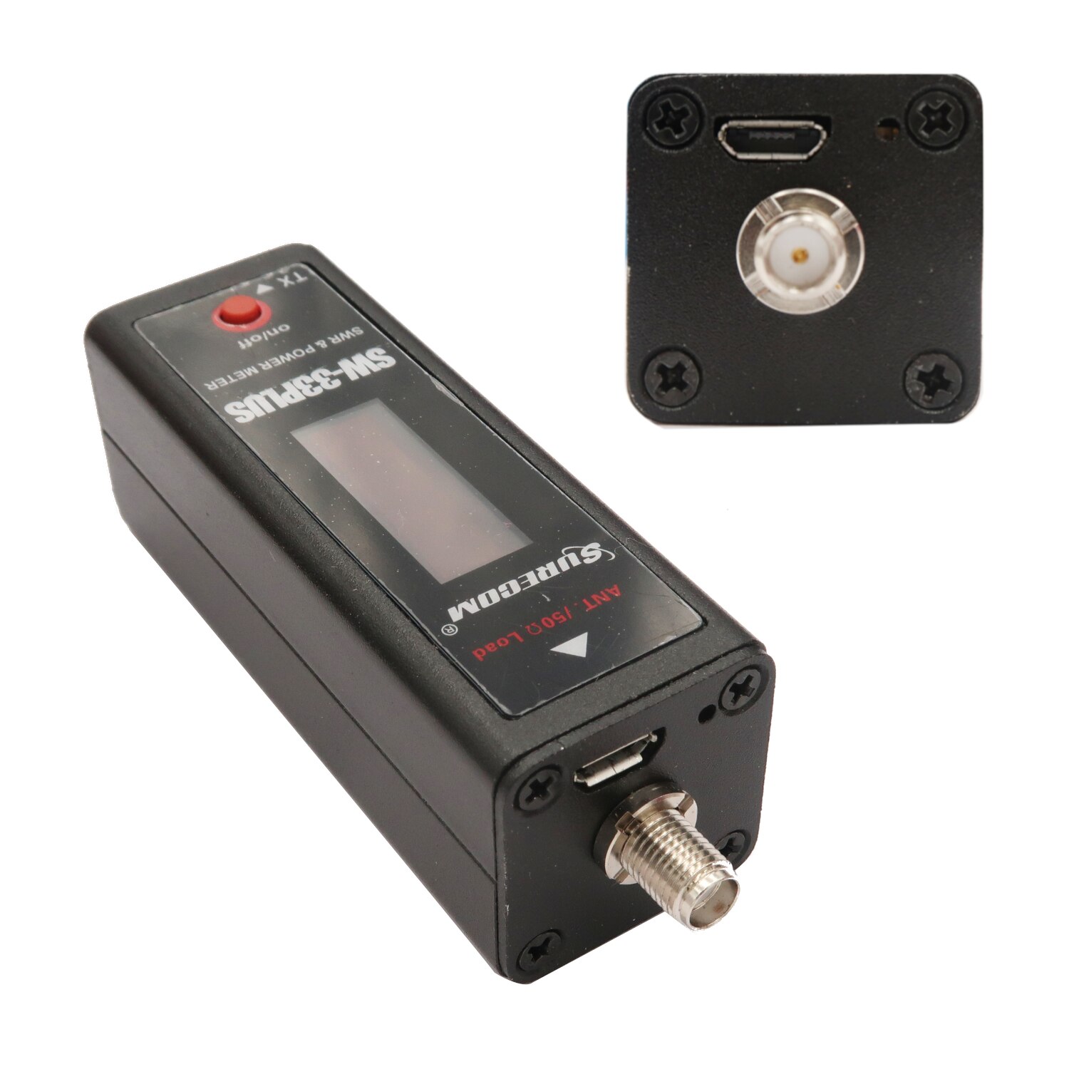 SURECOM SW-33 Plus VHF/UHF 100W POWER 125-525 MHz Mini RF Power &amp; SWR Meter and Easy to Install Handheld Radio
