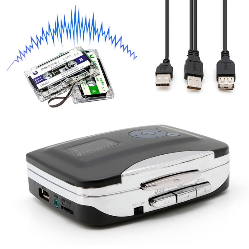 Portable USB Cassette To MP3 iPod Converter W/ Analog MP3 Recorder Player X3UC