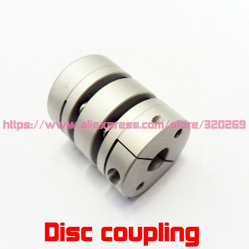 2PCS Servo Motor Shaft Coupling 5, 6, 6.35, 8 10Mm Aluminum Double Disc Coupler Disk D26 L35