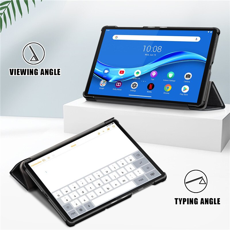 Hoesje voor lenovo tab  m10 fhd plus tb -x606f x606x 10.3 smart cover funda voor lenovo tab  m10 x505f x605 10.1 inch standaard shell + pen