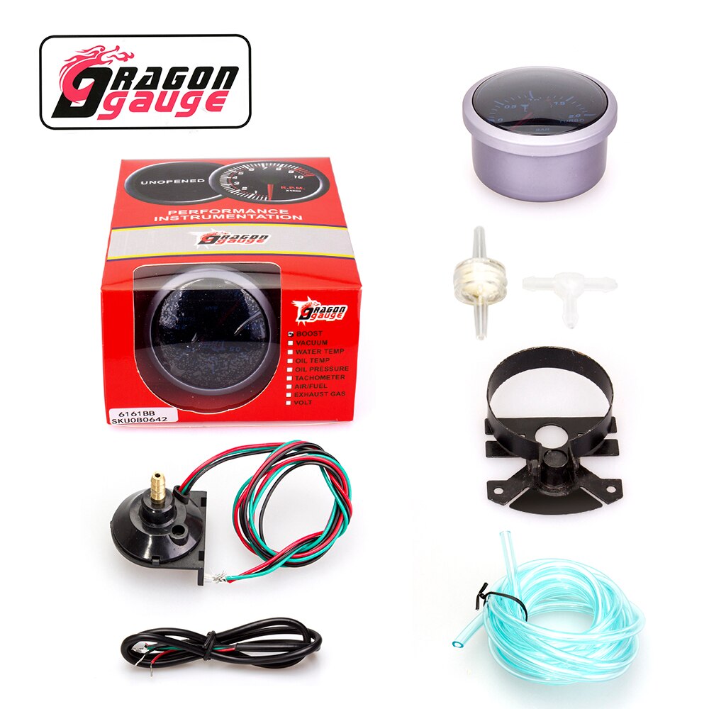 「DRAGON」 60MM Tachometer Voltmeter EGT Gauge Boost Gauge Water Temp Oil Temp Oil Press With Gauge Rack for 12V Car