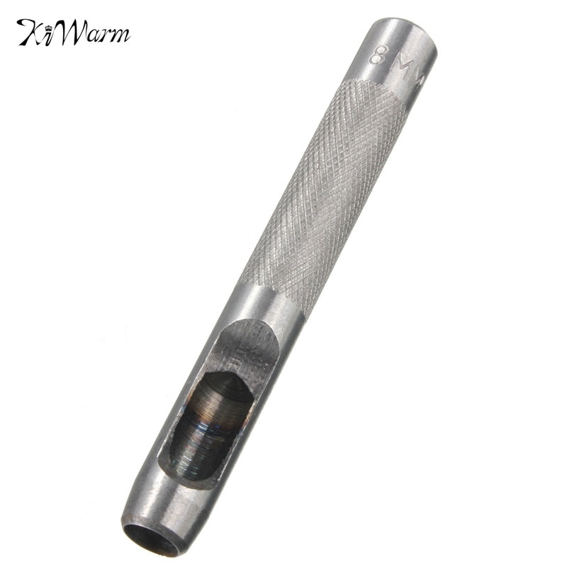 Durable 5PCS Carbon Steel Hollow Hole Punch Set Leather Hole Maker Gasket Fabric Paper Plastic Wood Hand Tool Carbon Steel
