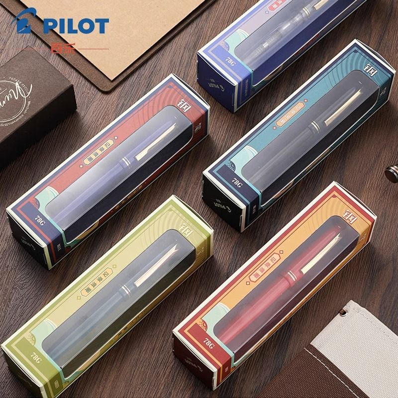 Pilot 78G plumas estilográficas de suministros de papelería, punta suave escritura sin esfuerzo, pluma de práctica de caligrafía para estudiantes