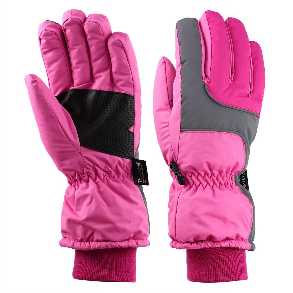 OUTAD-guantes de esquí para nieve para mujer, resistentes al viento y al agua, transpirables, suaves, cálidos, para escalada de montaña: M