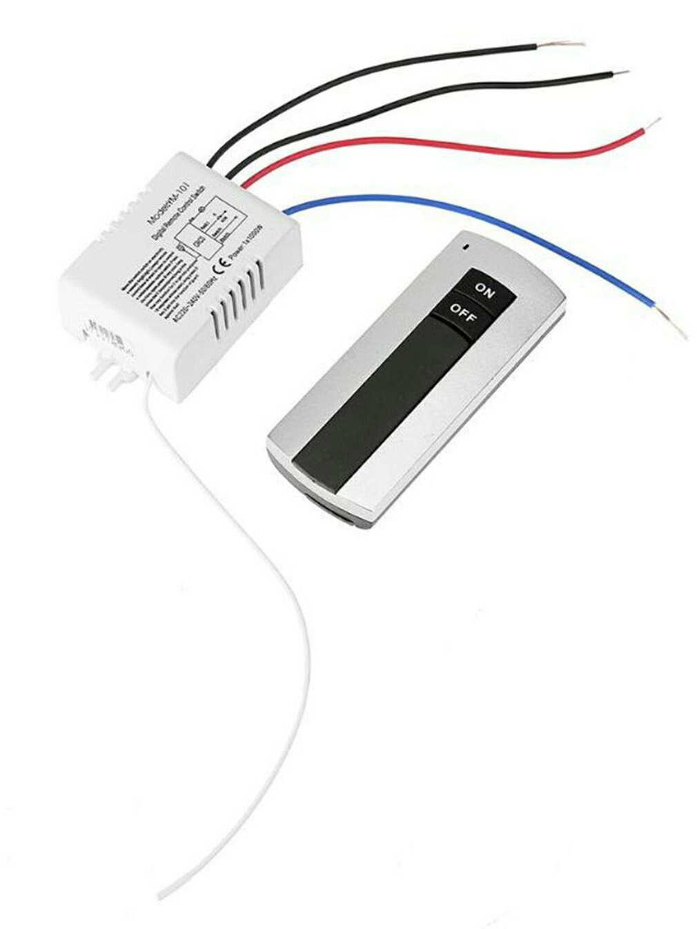 Wireless Lamp Remote Control Switch Receiver Transmitter Easy Installation Portable Remote Switch For LED Lights: one Channel