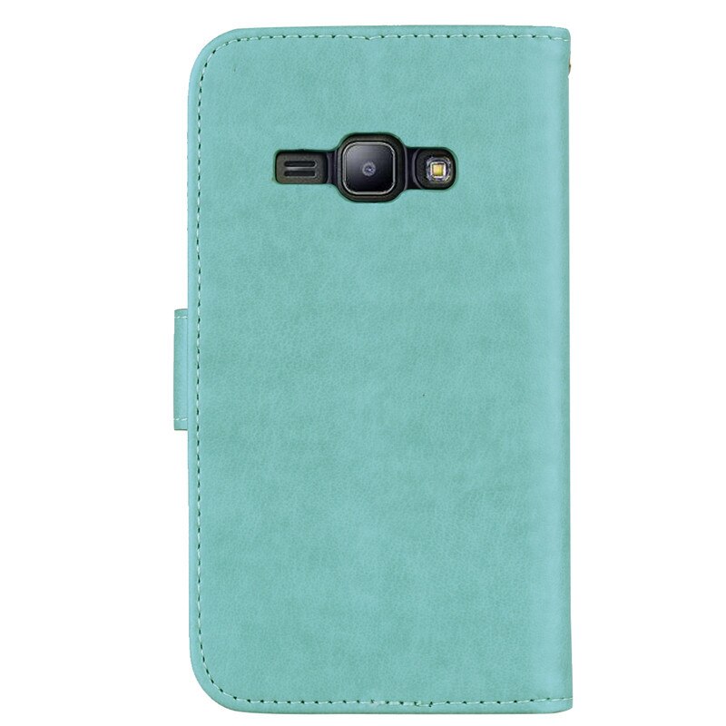 Bloem Leather Wallet Case Voor Samsung Galaxy J1 J120F SM-J120F/Ds 3D Kaartsleuven Flip Case Voor Samsung j1 6 Telefoon Case