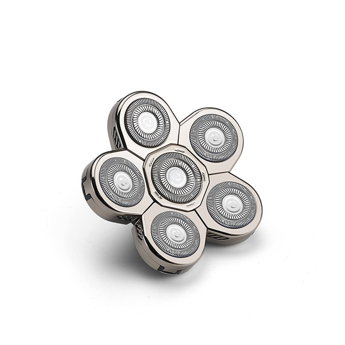 Multi Grooming Kit Digital Display Electric Shaver Hair Trimmer Beard Electric Razor Wet Dry Men Facial&Body Shaving Machine: Sliver Head