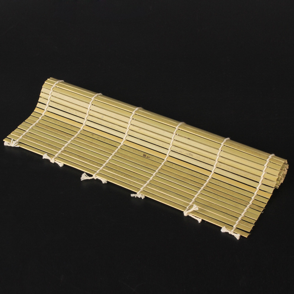 Tapis à roulettes en bambou vert naturel de première , 1 pièce: 27x27cm