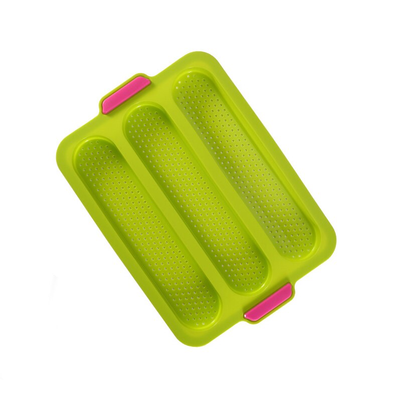 Silicone Baguette Mold Non Stick Bread Loaf Bakeware Kitchen Tool Food Grade Silicone High Temperature Resistance DIY Bread Mold: 03