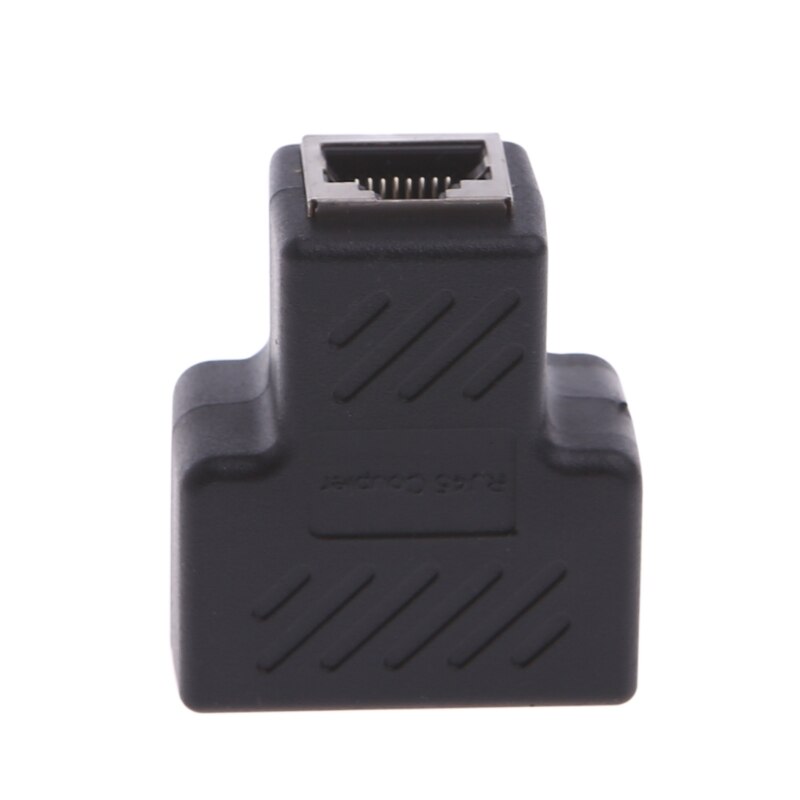 1 Om 2 Manieren LAN Ethernet-netwerkkabel RJ45 Vrouwelijke Splitter Connector Adapter