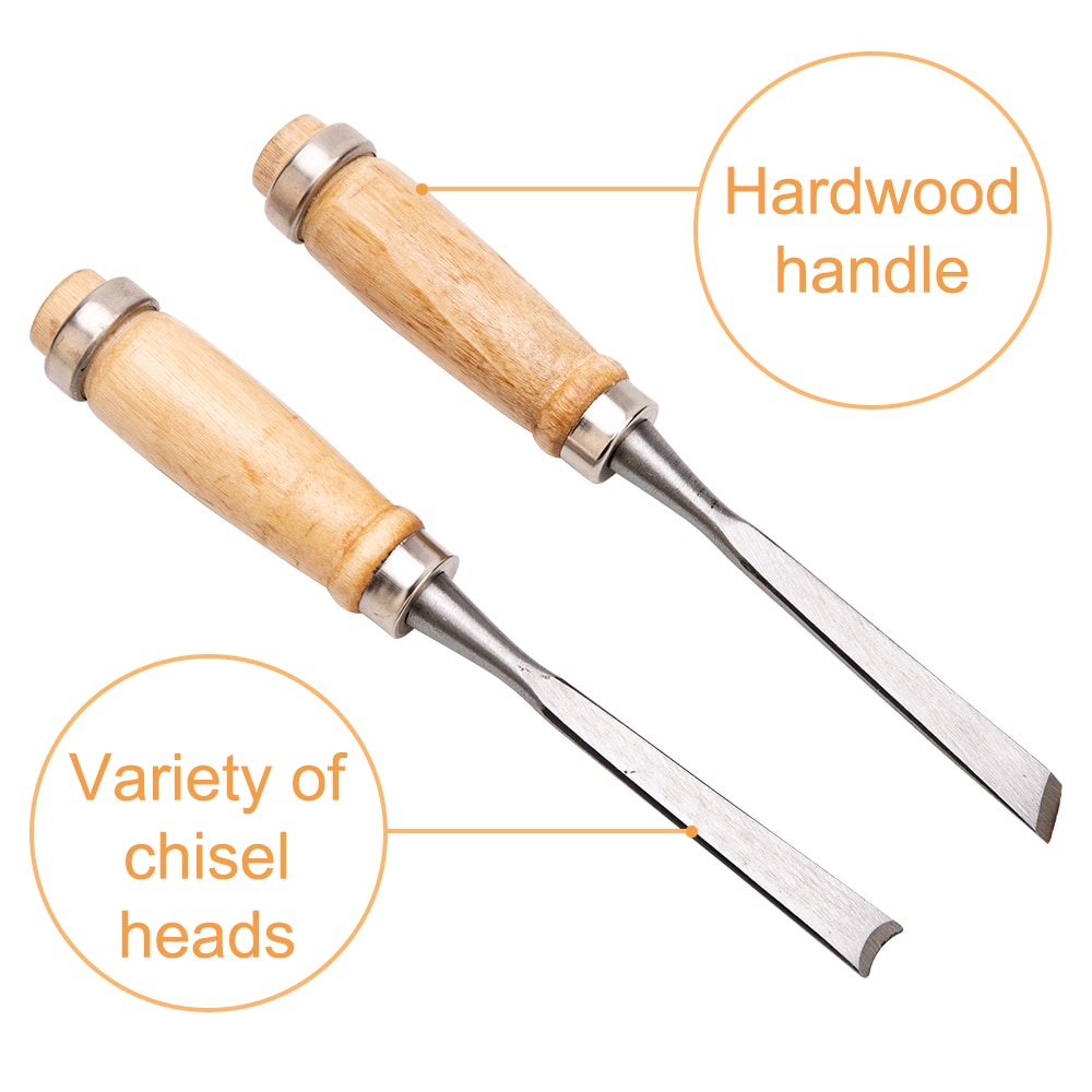 12 Pcs/bag Carving Chisel Sharp Woodworking Tools Carrying Case Manual Wood Carving Hand Tools Set For Carpenters