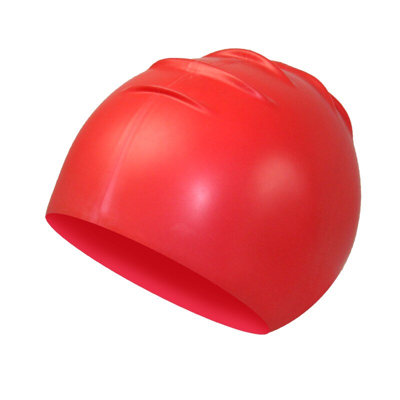 Adult Silicone Swimming Cap Solid Rubber Silicone Men Women Waterproof Petal Swim Pool Caps Protect Teens Diving Hat
