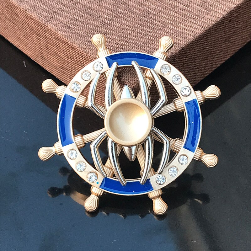 Double Layer Fidget Spinner Colorful Metal Rudder Gear Wheels Hand Spinner Fidget Spinner For Stress Relief Gyro Toys