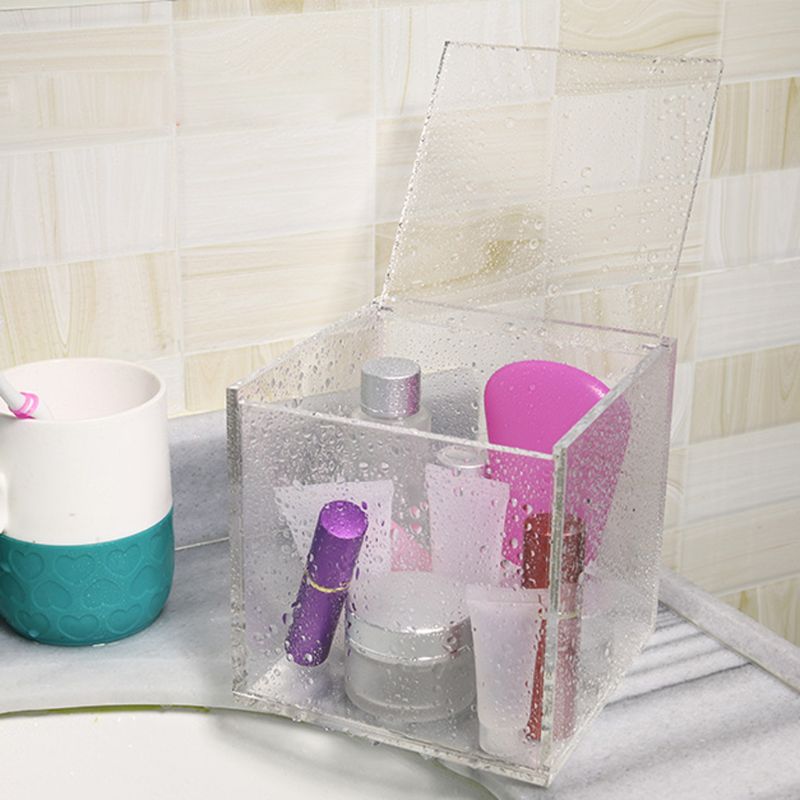 Kcgani transparante acryl kubus display box, 5 zijden kristal acryl vitrines, transparante vierkante organizer basis voor rekwisieten kunst verzamelitems, modellen memorabilia, trofeeën, zakelijke