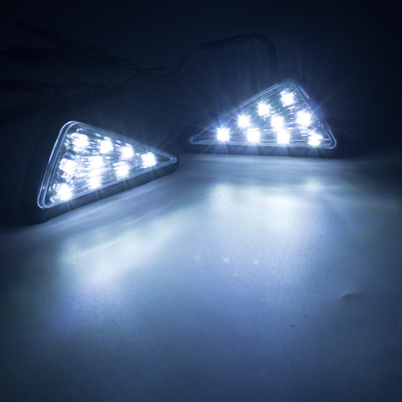 2PCS Motorcycle Turning signals Light intermitentes moto Waterproof Easy installation Turn Signals Blinker clignotant moto led: white