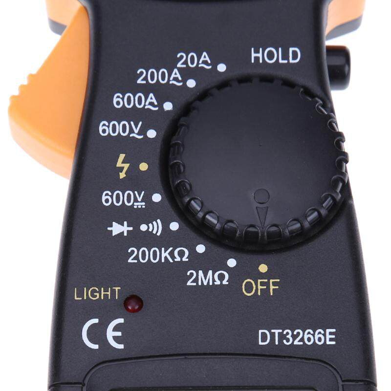 3266TD Pocket Universal Digital Clamp Meter Multimeter Ammeter Measure Capacitance Temperature and Frequency.