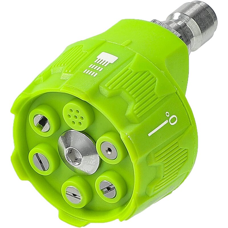 JHD-Druck Washer Spray Düse, 6-In-1 Schnelle Umschaltung, power Washer Düse Mit 1/4 Zoll Quick Connect, 2500 PSI: Default Title