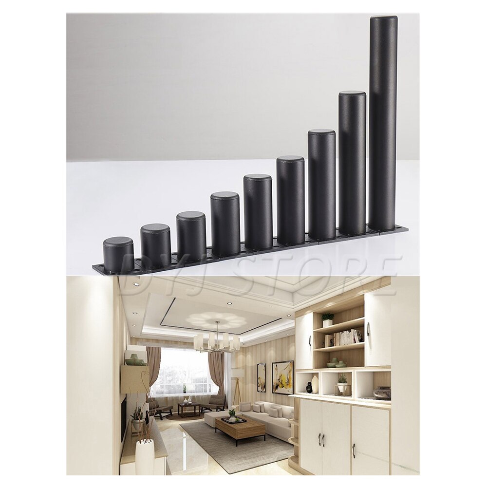 Pieds de meubles modernes en aluminium, 80-300mm, 2/4 pièces, réglables, couleur or, pour canapé, meuble TV, commode, lits