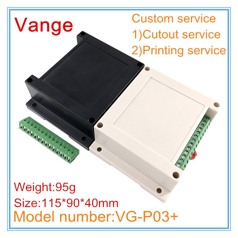 5 Stks/partij Een Chip Microcomputer Junction Dozen 115*90*40Mm Abs Plastic Behuizing Behuizing Diy Klemmenblok voor Elektrische Apparaat