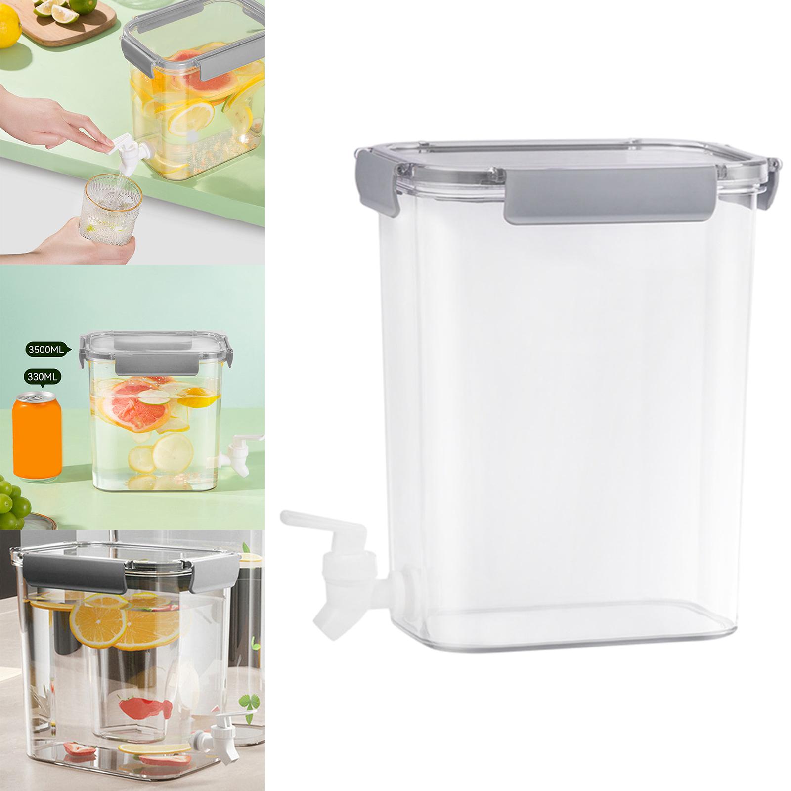 Beverage Dispenser Cold Water Cold Drink Bucket BPA Free Leak Free Refrigerator Cold Kettle for Iced Tea, Lemonade, Juice