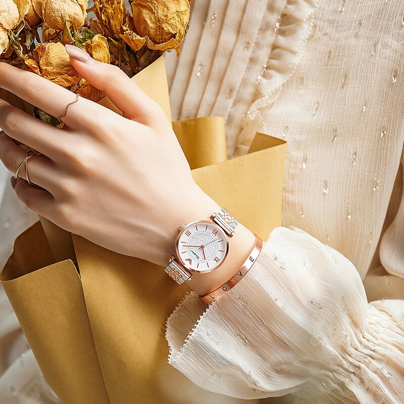 Gold Watch Women Watches Ladies Steel Women's Bracelet Watches Female Waterproof Clock Relogio Feminino