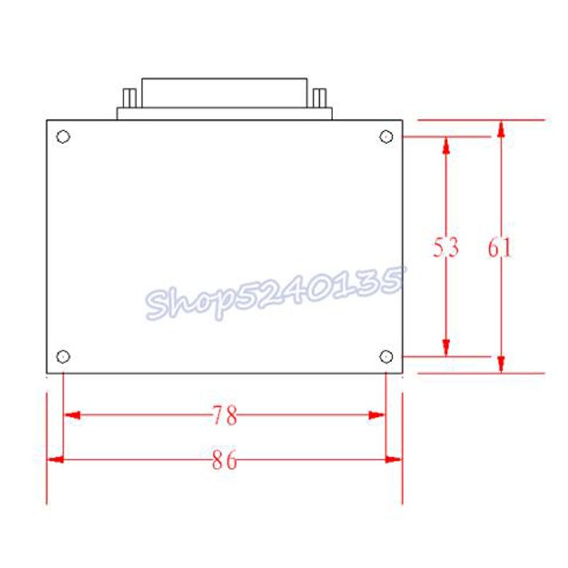 Tabla de interface CNC puerto paralelo DB25 aislamiento óptico optoacoplador EL817