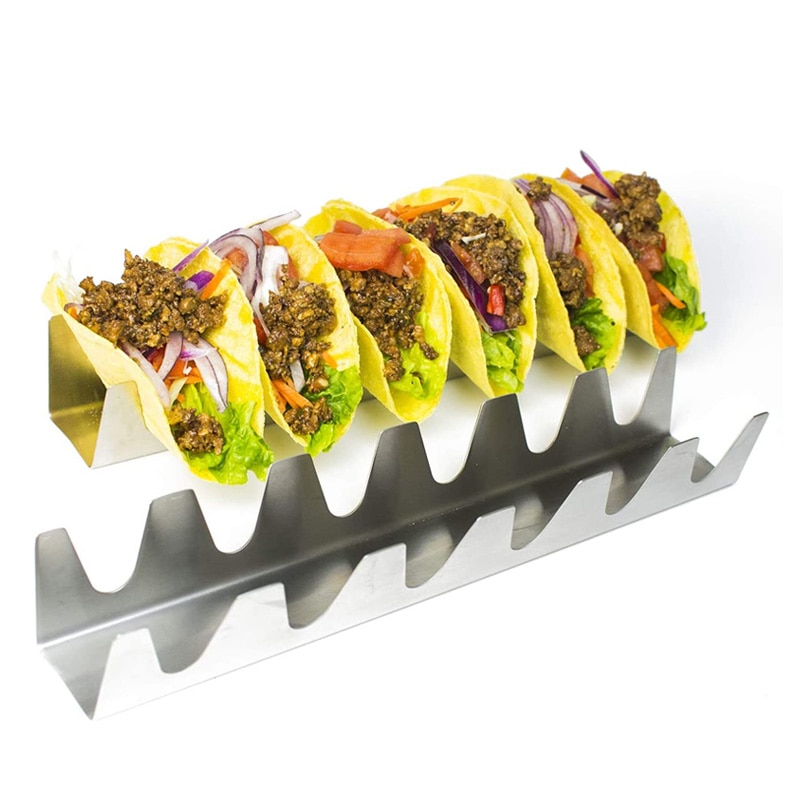 Stainless Steel Taco Holder Stand Taco Truck Tray ... – Grandado