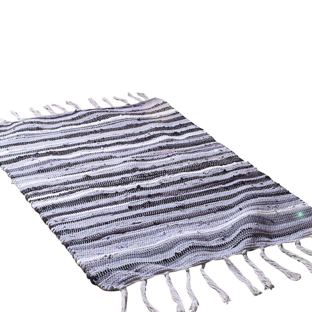 Area Rugs Mediterranean Style Cotton Kitchen Oblong Shape Multi-Usage Decorative Blanket Living Room Carpet Area Rug