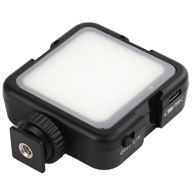 Genopladeligt 42 led video lys 6000k 5.5w kamera fotografering fyld lys lampe fotostudie fælles tilbehør til bryllup