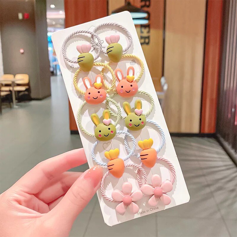 10 ks/sada dojčenské doplnky gumičky do vlasov pre deti elastické gumičky do vlasov detská čelenka pre dievčatko zaväzovací krúžok na hlavu scrunchie