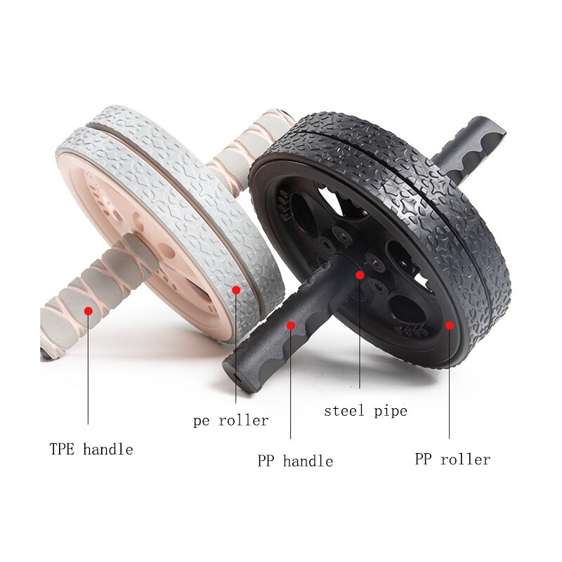 Abdominal Trainer Ab Roller Power Wheels Workout Coaster Sport Machine Fitness Equipment for Home Gym Equipment Health Exercise