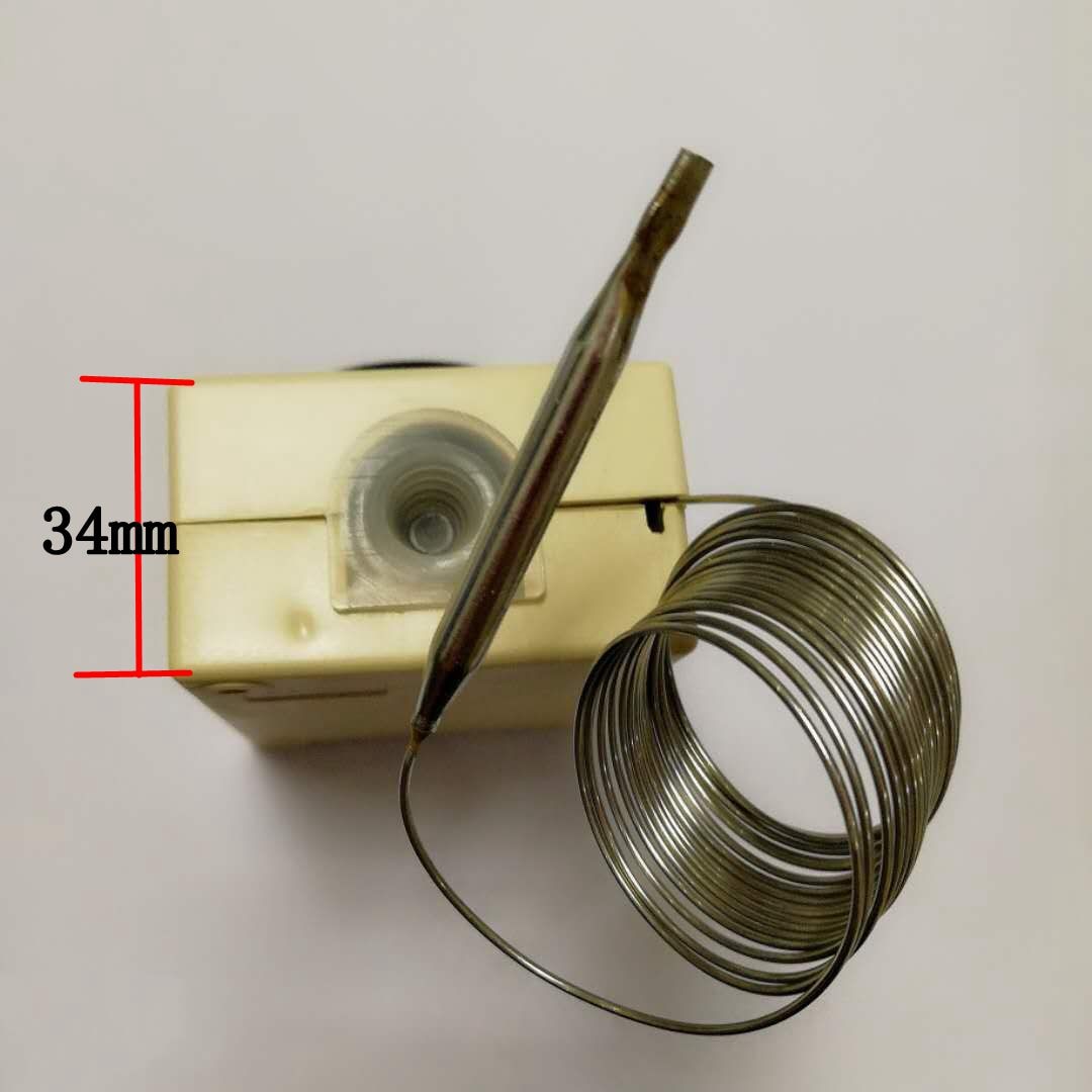 Kapillærtermostat til elektrisk enhed knoppetemperatur mekanisk afbryder kapillærtermostatregulator m vandtæt kasse