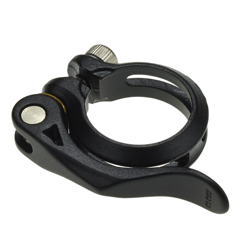 Bicycle Seatpost Clamp Quick Release Bike Seatpost Clamp Sandblasting Aluminum Alloy 34.9MM: Chocolate