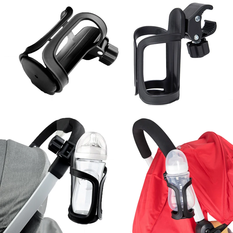 Baby Stroller Cup Holder Rack Bottle Universal 360 Rotatable Cup Holder for Pram Stroller Carrying Case Milk Bottle Cart
