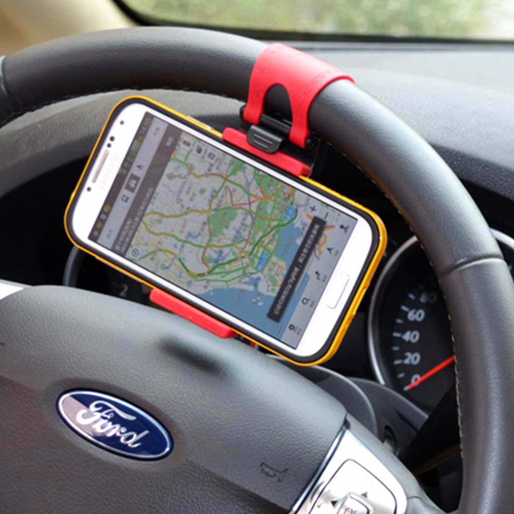 3.2-5 tommer rattetelefonholder til telefon i bil mobil support universalt stativ til mobiltelefontilbehør