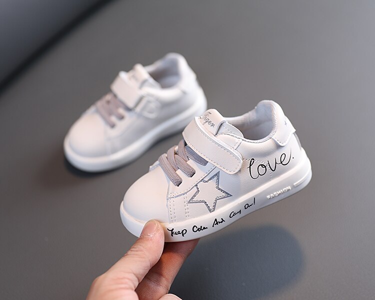 Boys loafers Super Soft And Comfortable Children's Spring Girl Leisure Flat Toddler Shoes 0-1-2 Years Old: Gray / 15(11.5CM)