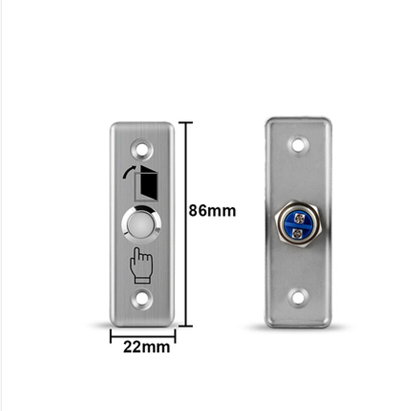 Stainless Steel Door Bell Push Button Switch Touch Panel For Access Control Doorbell Switch Slim Exit Push Release