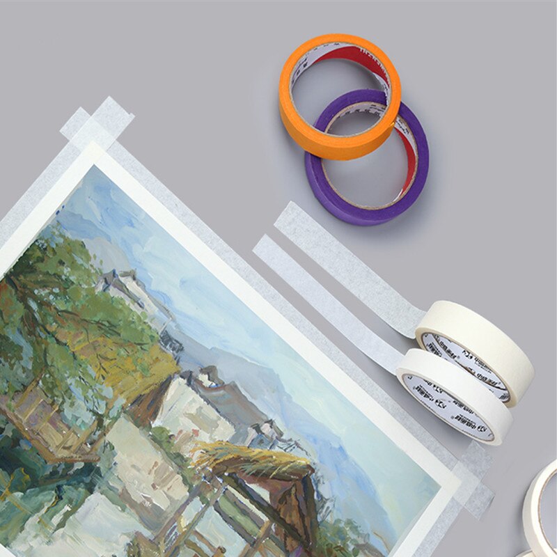 Pure Color Masking Washi Tape Adhesive Tape Stickers DIY Paper Stationery Tapes Art Materials Fasteners Office School Supplies