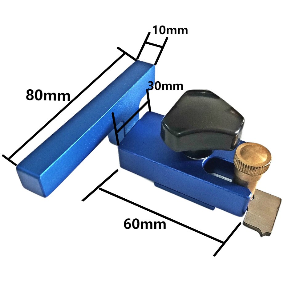 Miter Track Stop Aluminum Flip Stop T Slot Miter Gauge Fence Connector Woodworking Saw Table Sliding Brackets Chute Limiter: Type-B